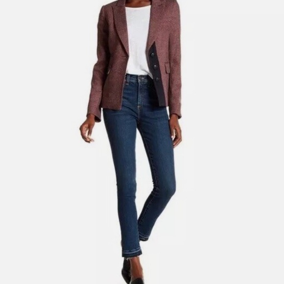 Veronica Beard Burgundy Fall Blazer - Picture 3 of 5